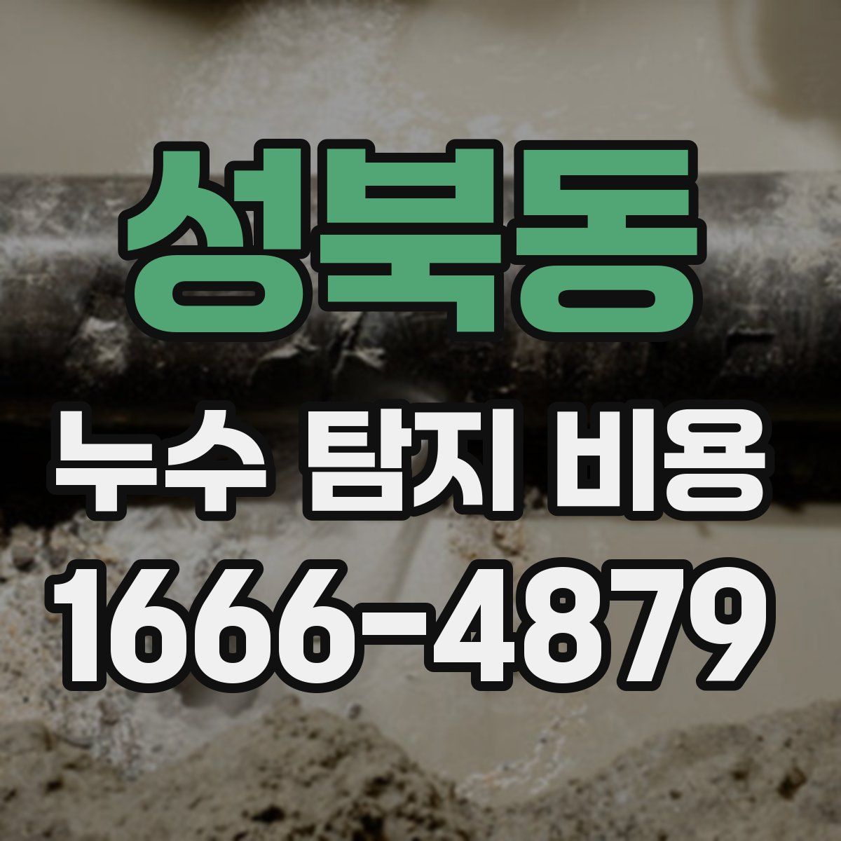 성북동 누수 탐지 비용