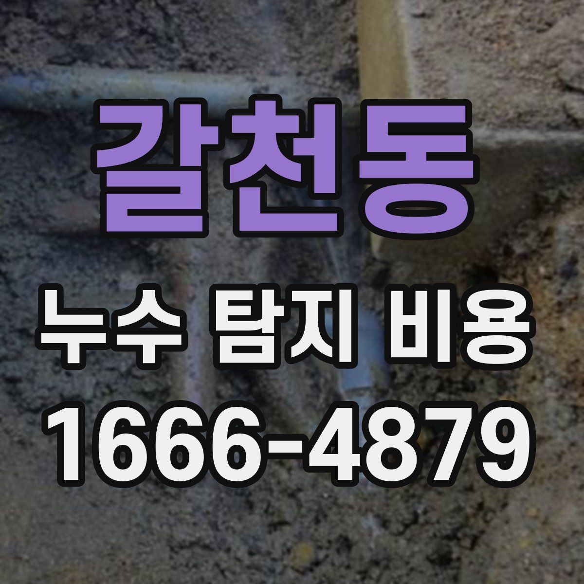 갈천동 누수 탐지 비용