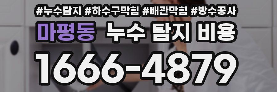 마평동 누수 탐지 비용