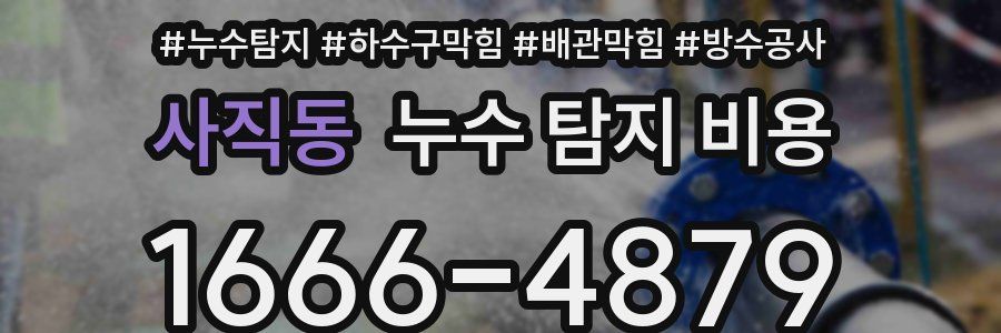 사직동 누수 탐지 비용