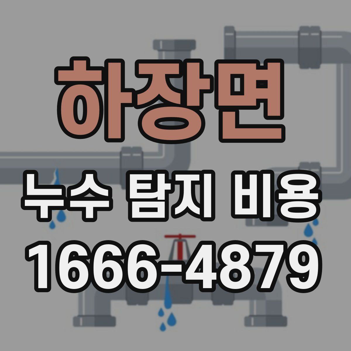 하장면 누수 탐지 비용