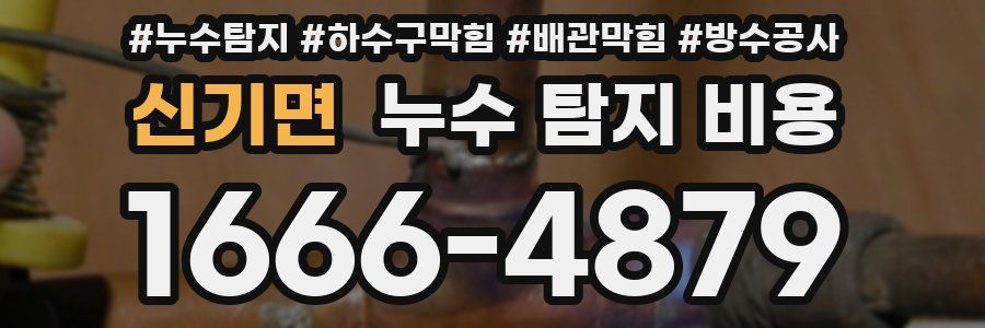 신기면 누수 탐지 비용