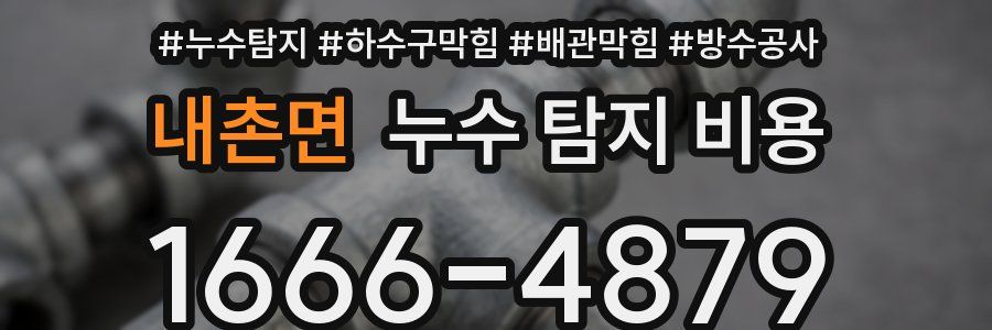 내촌면 누수 탐지 비용