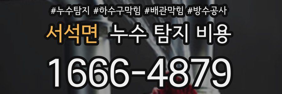 서석면 누수 탐지 비용