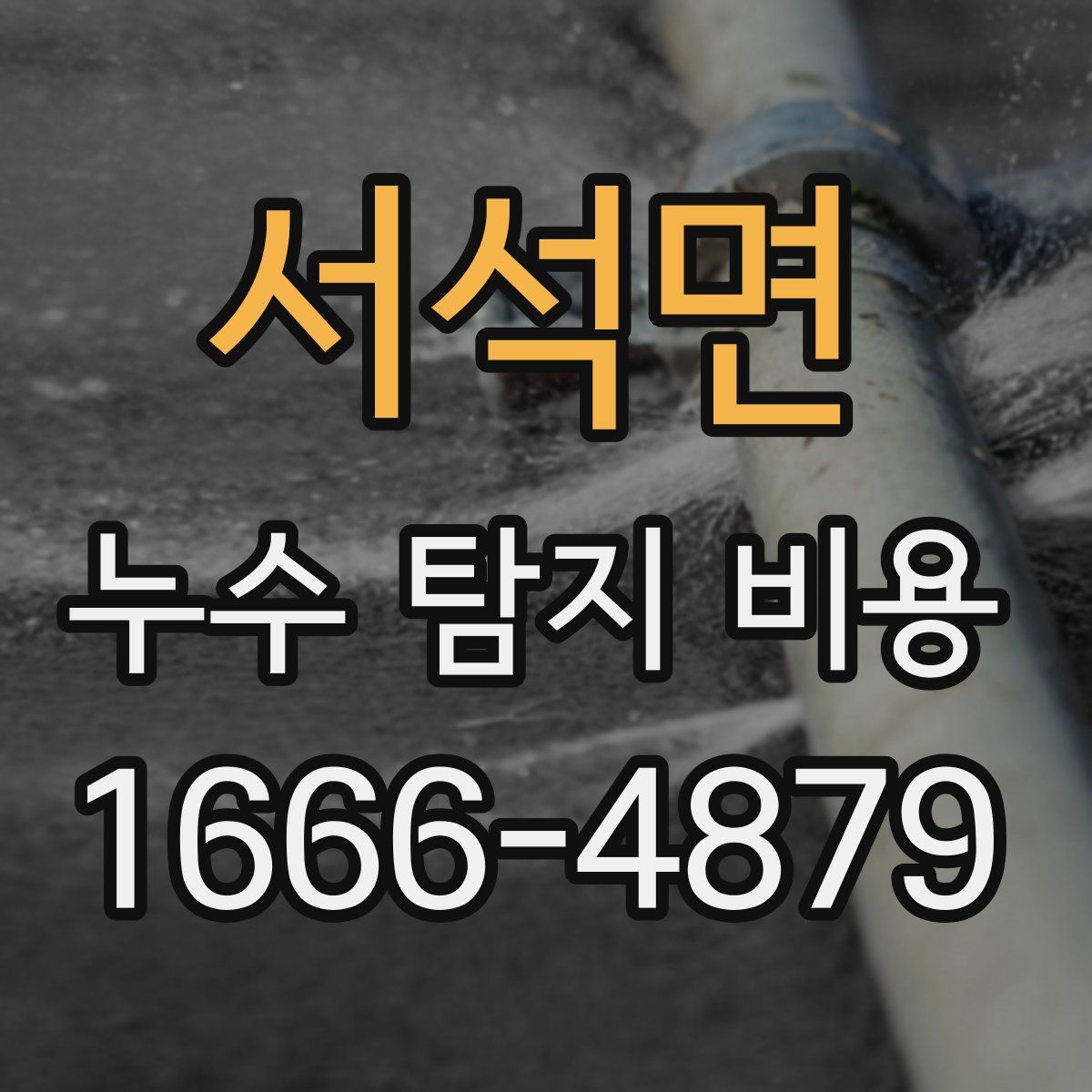 서석면 누수 탐지 비용