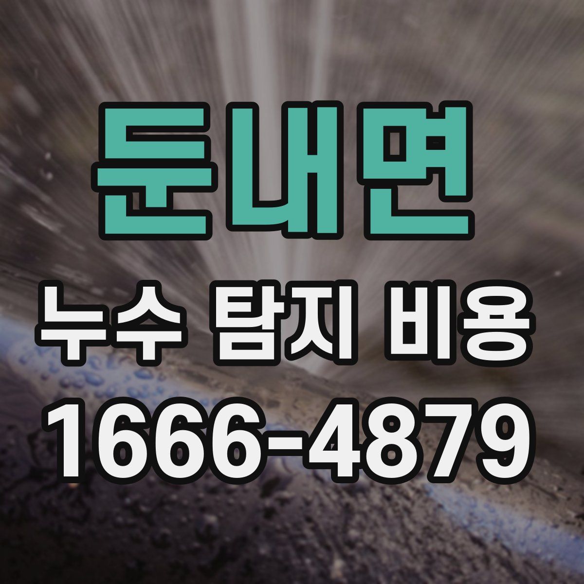 둔내면 누수 탐지 비용