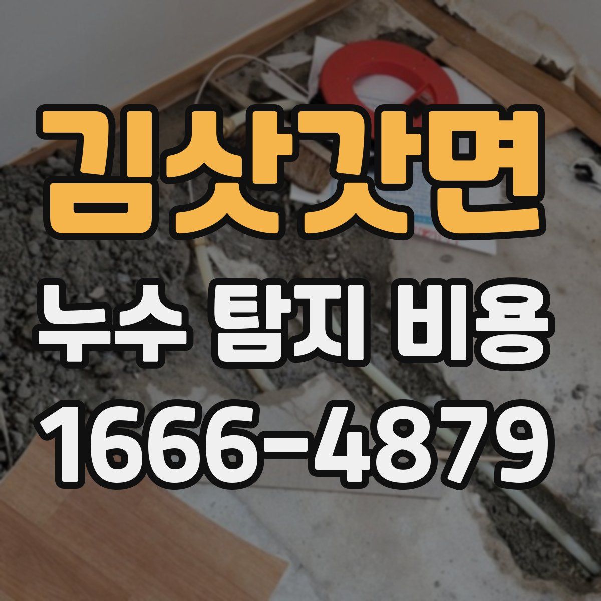 김삿갓면 누수 탐지 비용