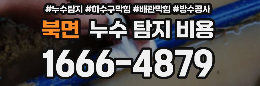 북면 누수 탐지 비용