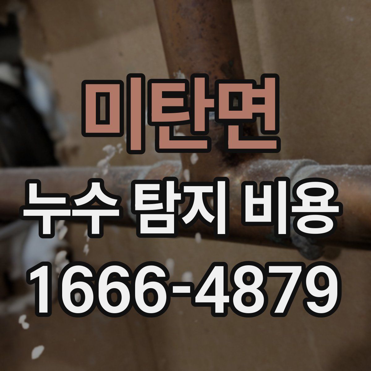 미탄면 누수 탐지 비용