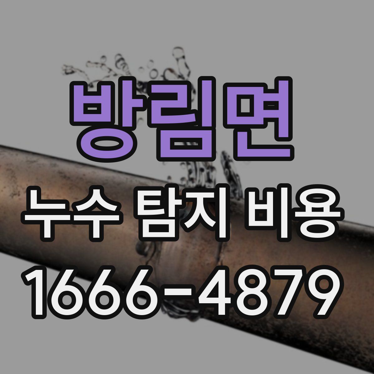 방림면 누수 탐지 비용