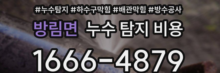 방림면 누수 탐지 비용