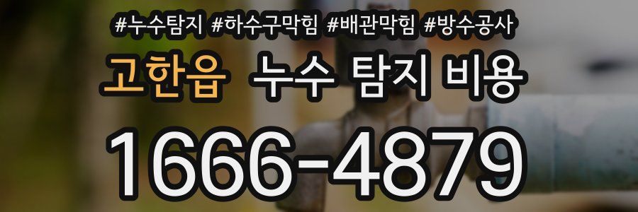 고한읍 누수 탐지 비용