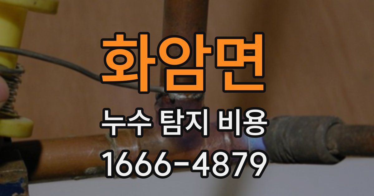 화암면 누수 탐지 비용