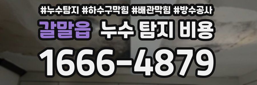 갈말읍 누수 탐지 비용
