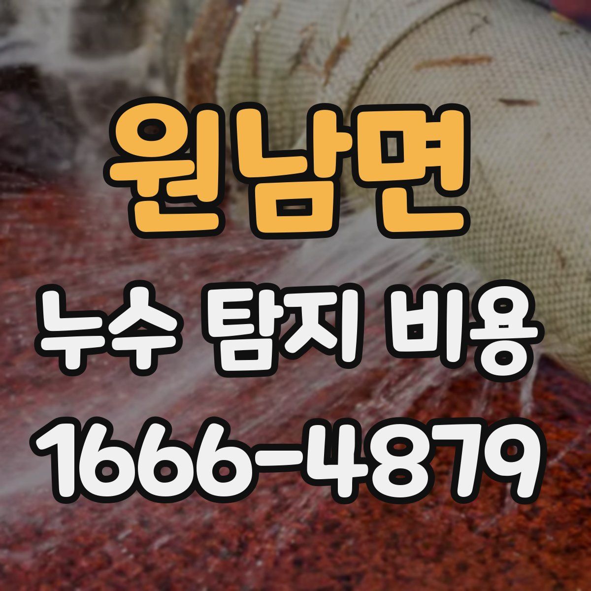 원남면 누수 탐지 비용