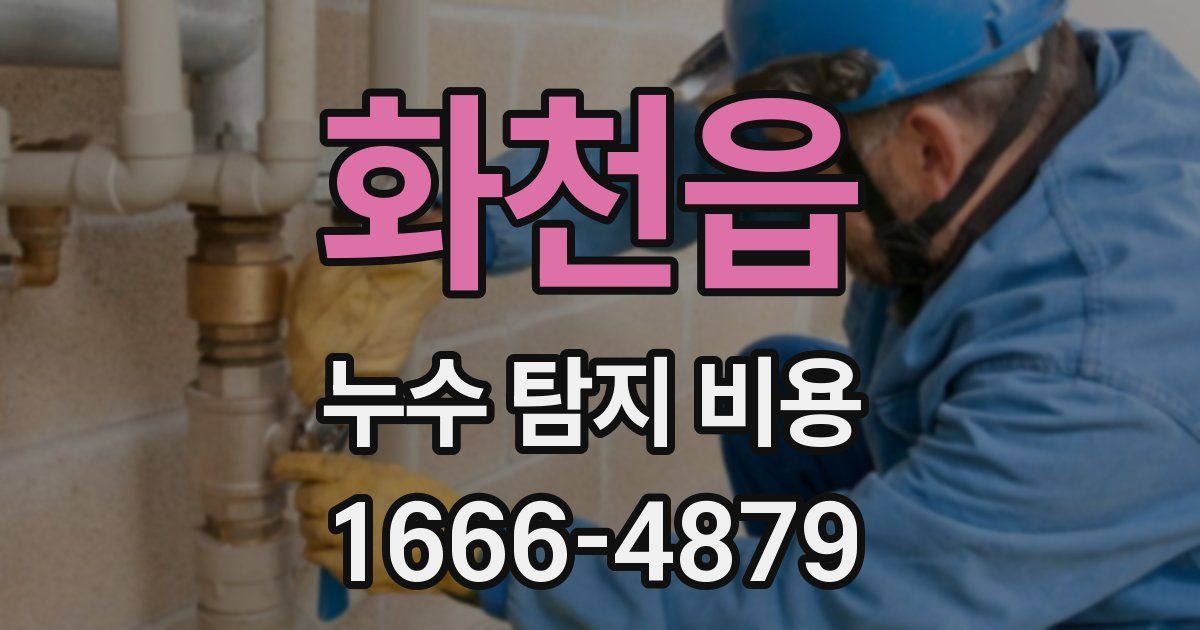 화천읍 누수 탐지 비용