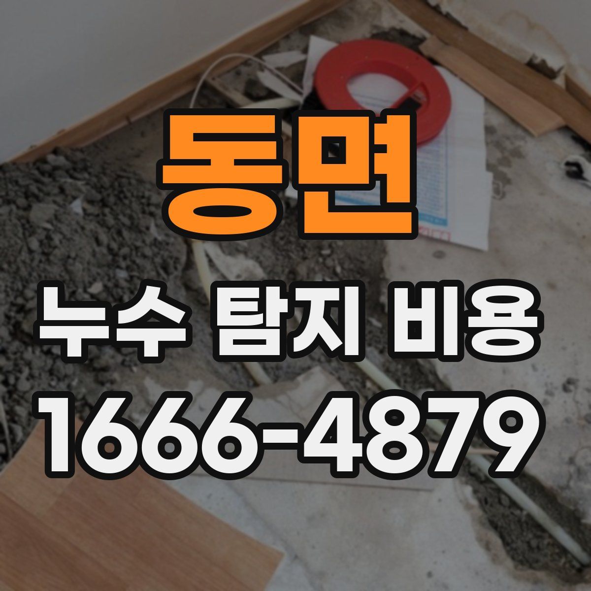 동면 누수 탐지 비용
