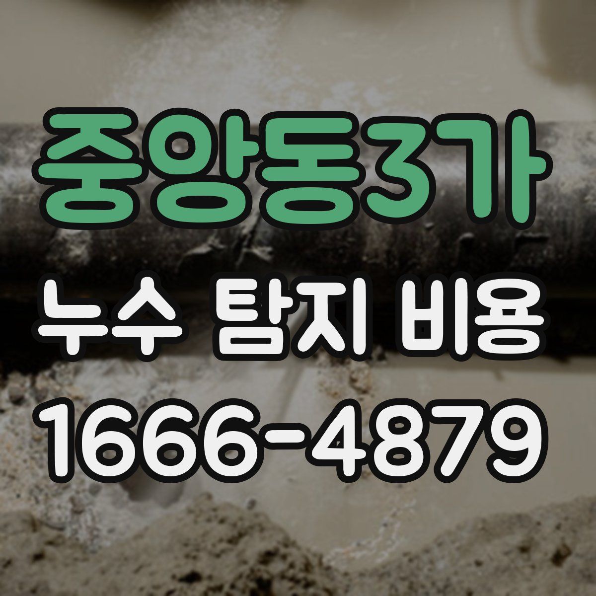 중앙동3가 누수 탐지 비용