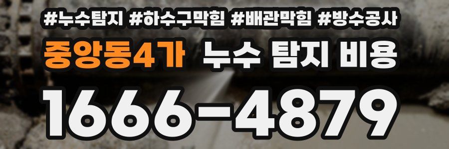 중앙동4가 누수 탐지 비용