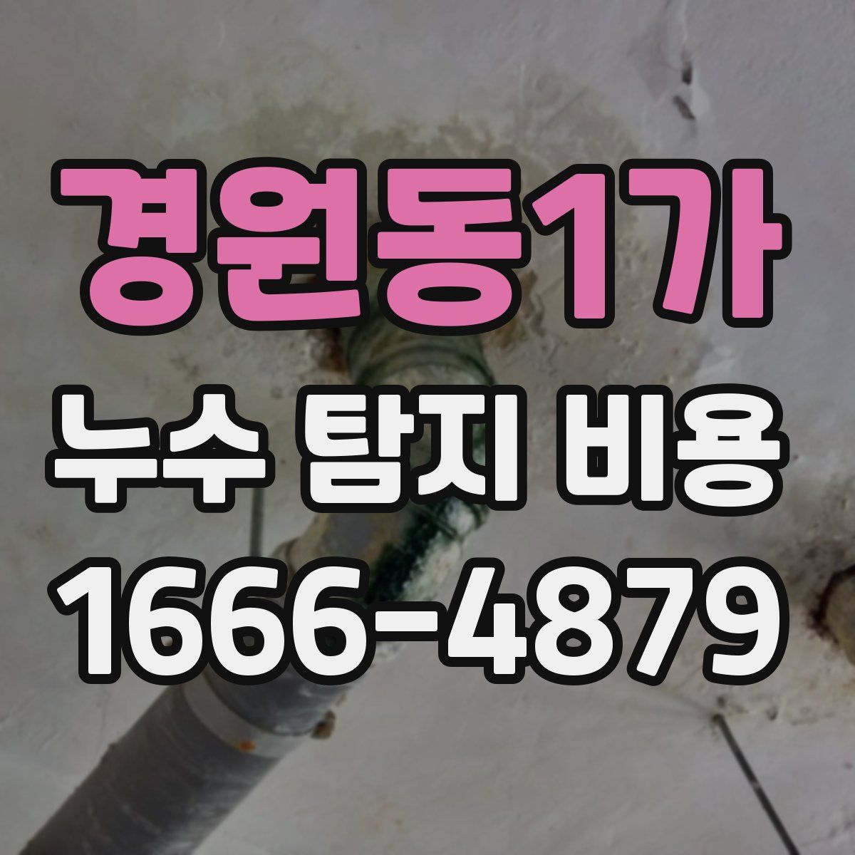 경원동1가 누수 탐지 비용