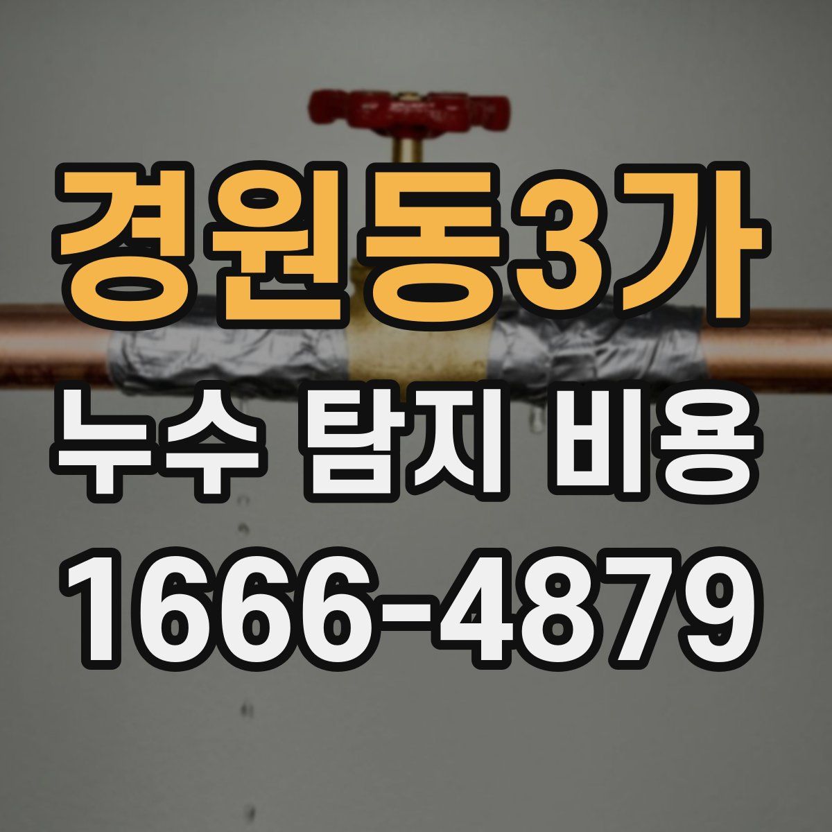 경원동3가 누수 탐지 비용