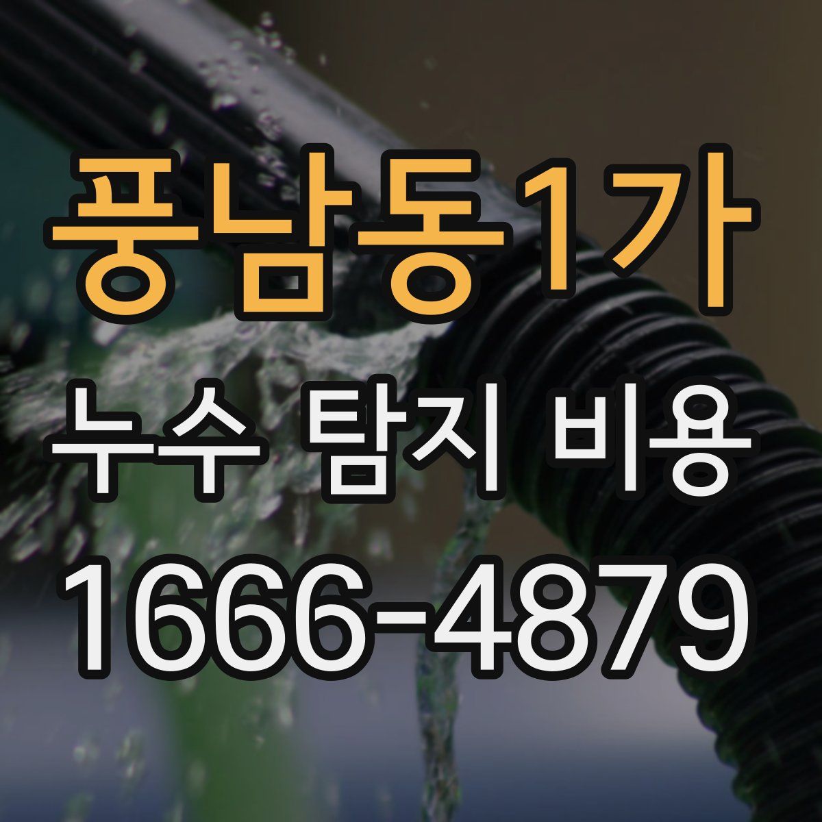 풍남동1가 누수 탐지 비용