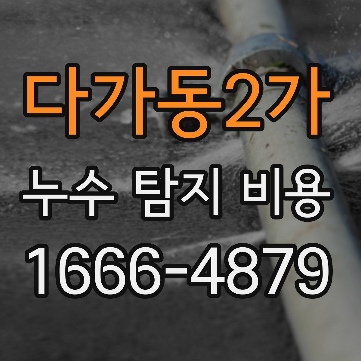 다가동2가 누수 탐지 비용