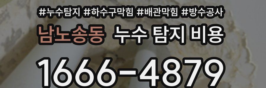 남노송동 누수 탐지 비용