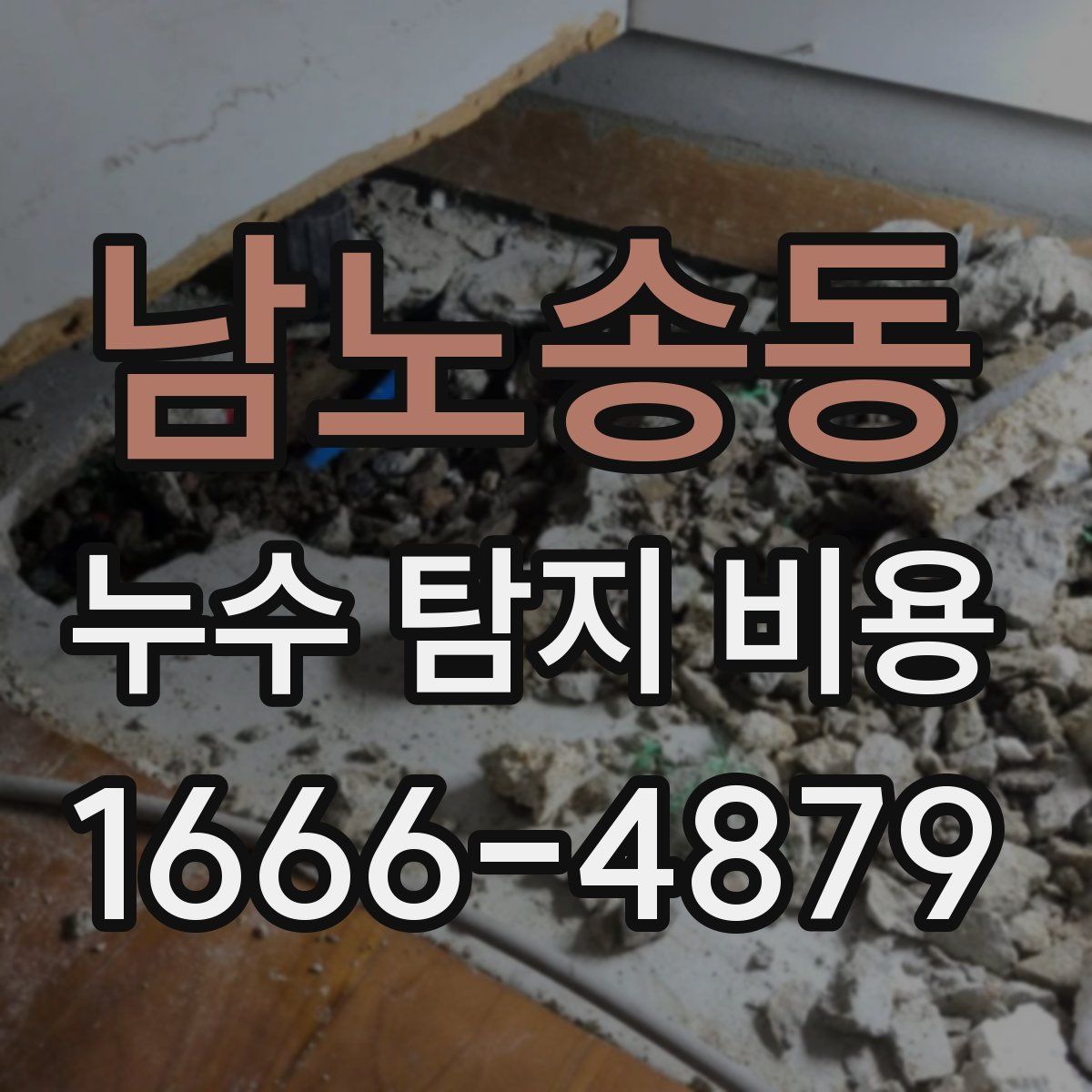 남노송동 누수 탐지 비용