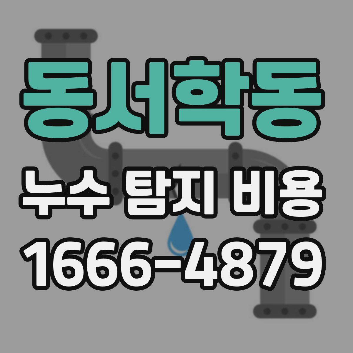 동서학동 누수 탐지 비용