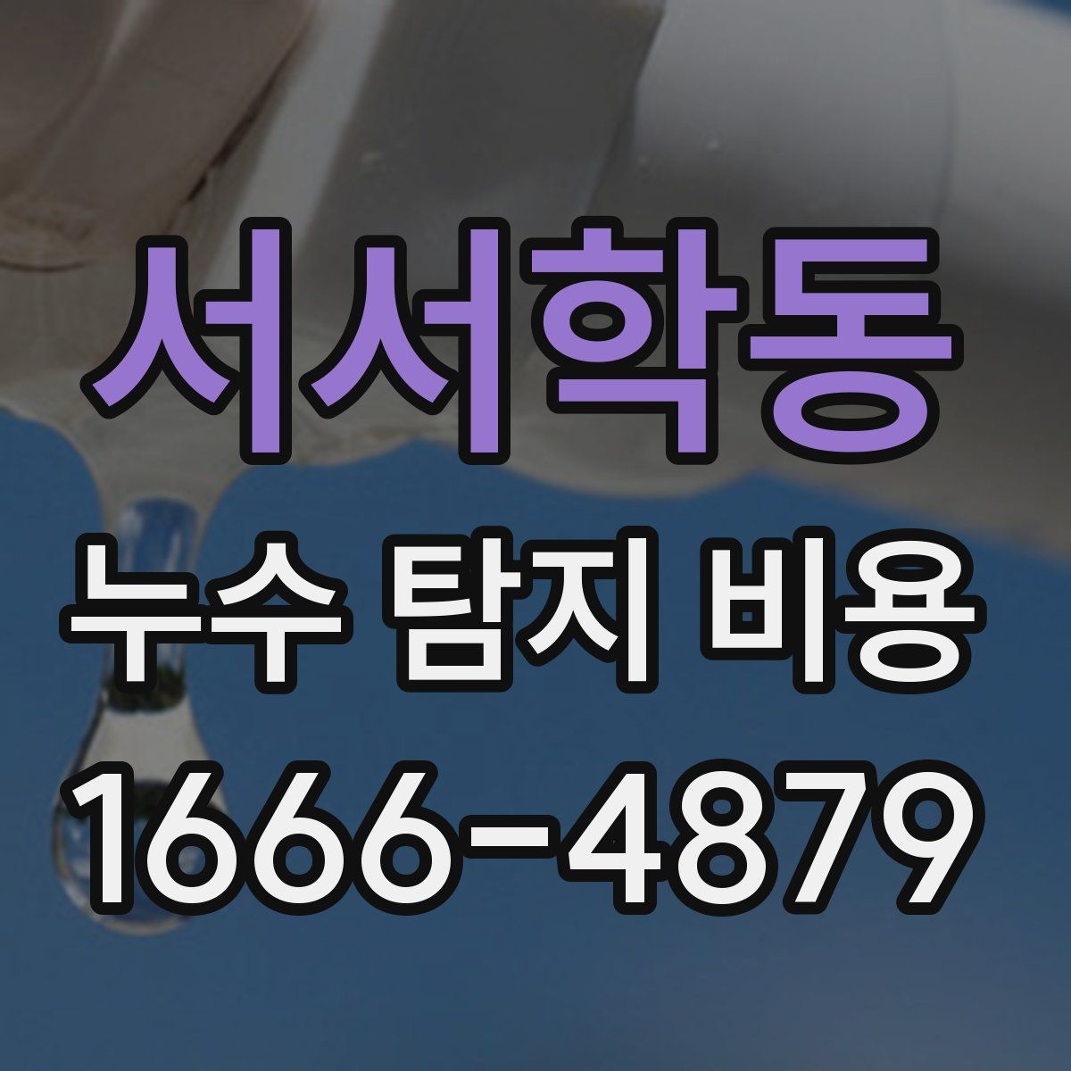 서서학동 누수 탐지 비용