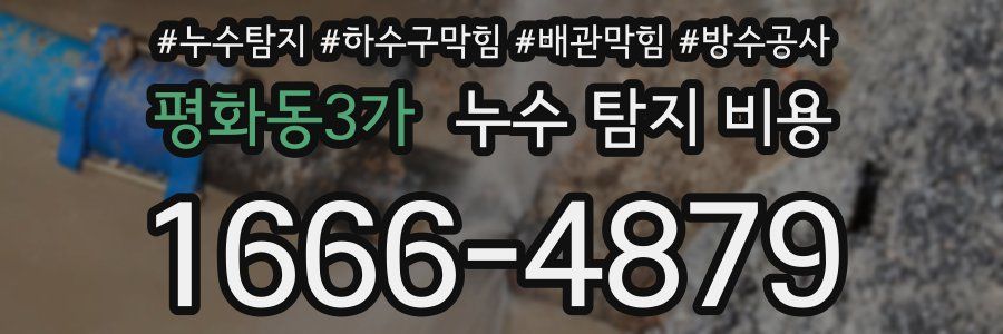 평화동3가 누수 탐지 비용