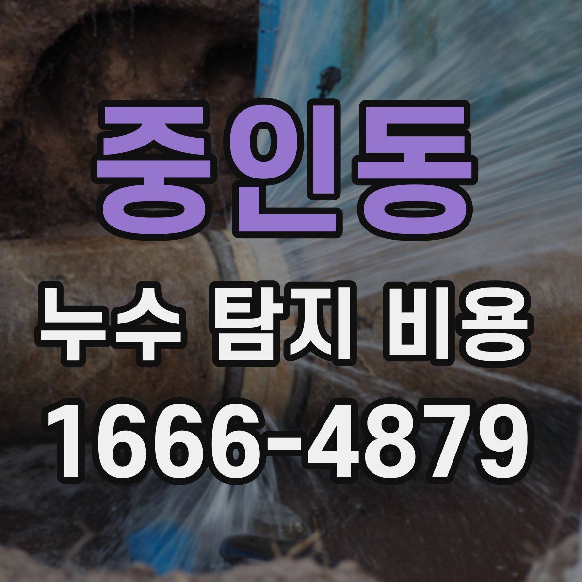 중인동 누수 탐지 비용