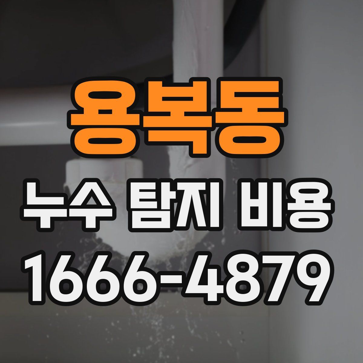 용복동 누수 탐지 비용