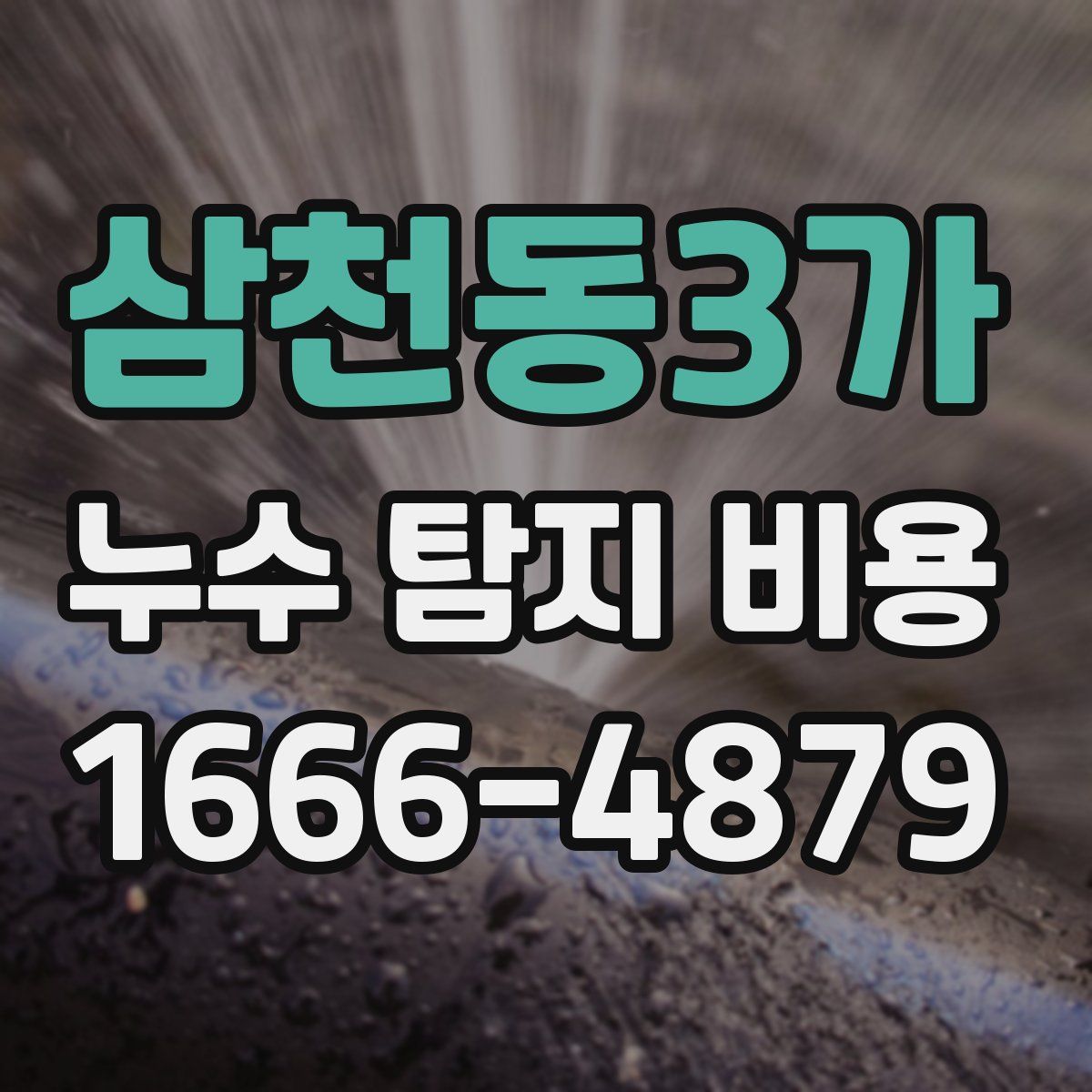 삼천동3가 누수 탐지 비용