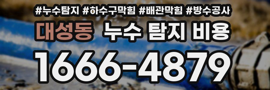 대성동 누수 탐지 비용