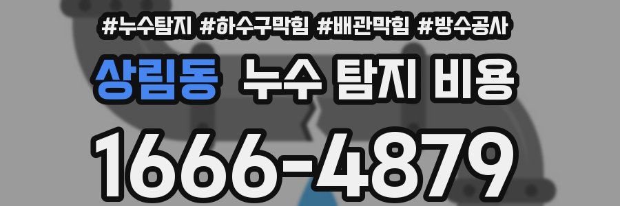 상림동 누수 탐지 비용