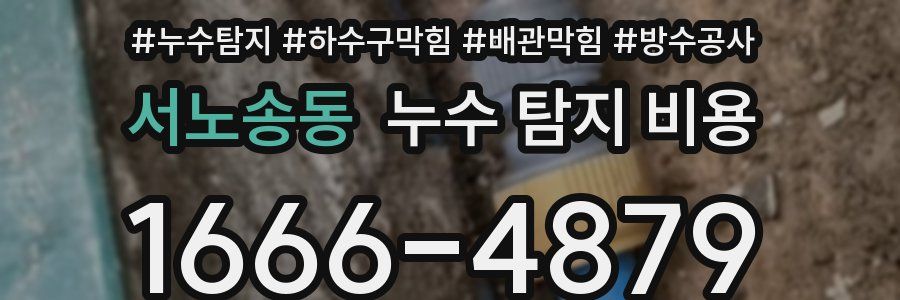 서노송동 누수 탐지 비용