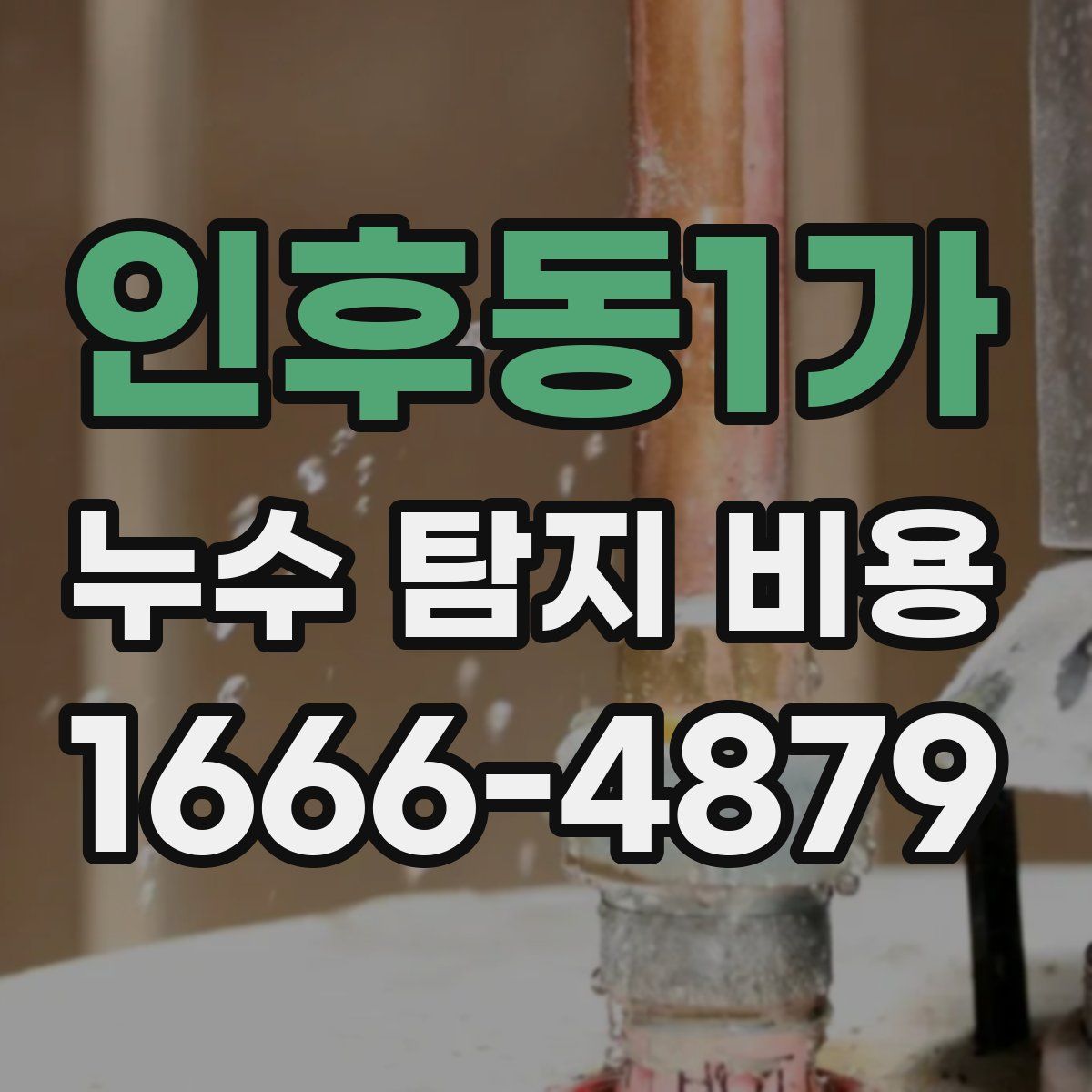 인후동1가 누수 탐지 비용
