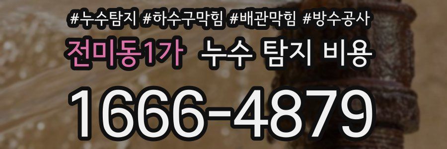 전미동1가 누수 탐지 비용