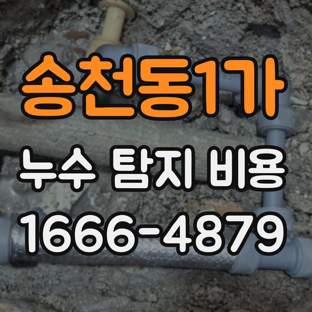 송천동1가 누수 탐지 비용