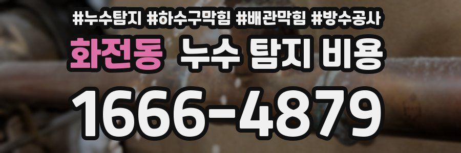 화전동 누수 탐지 비용
