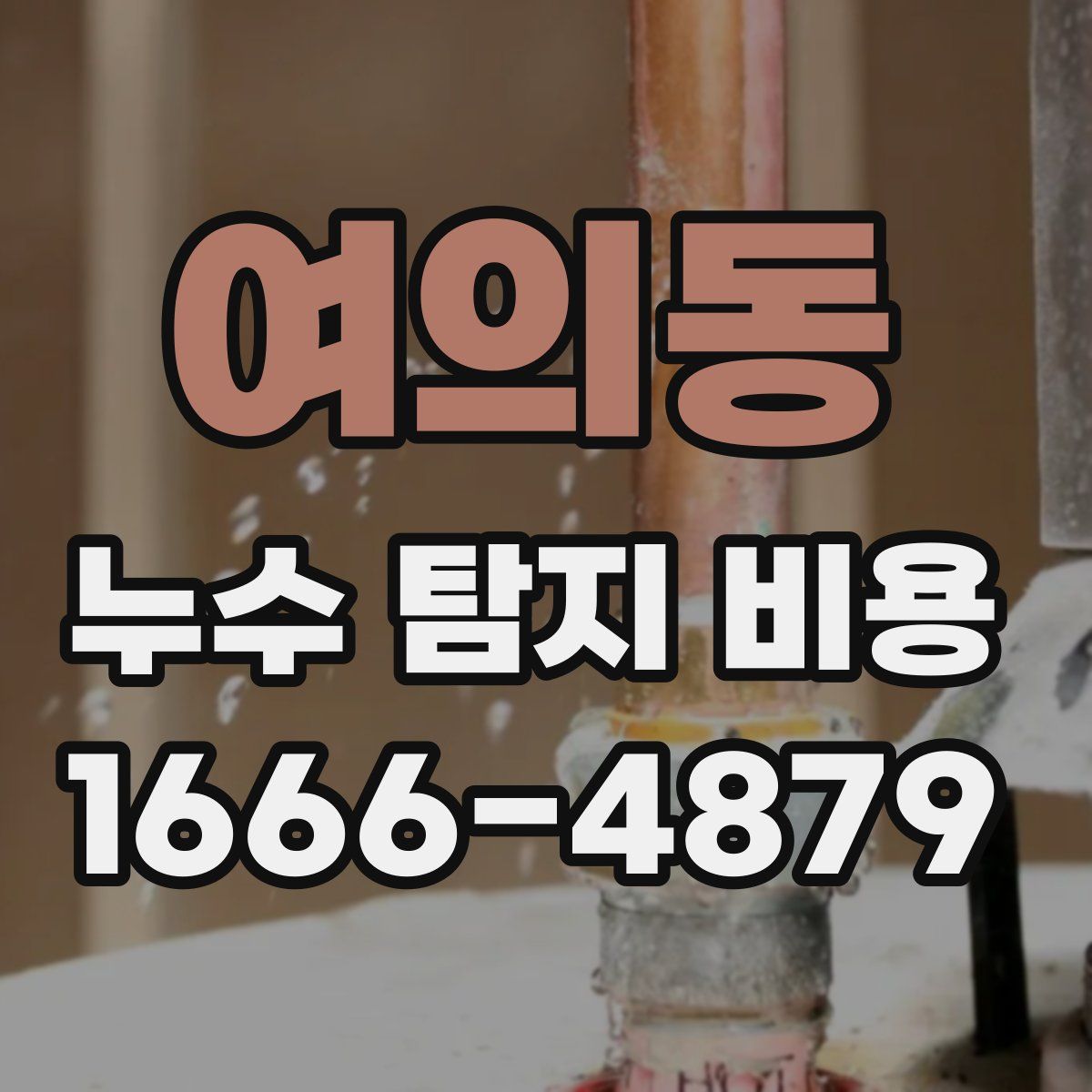 여의동 누수 탐지 비용