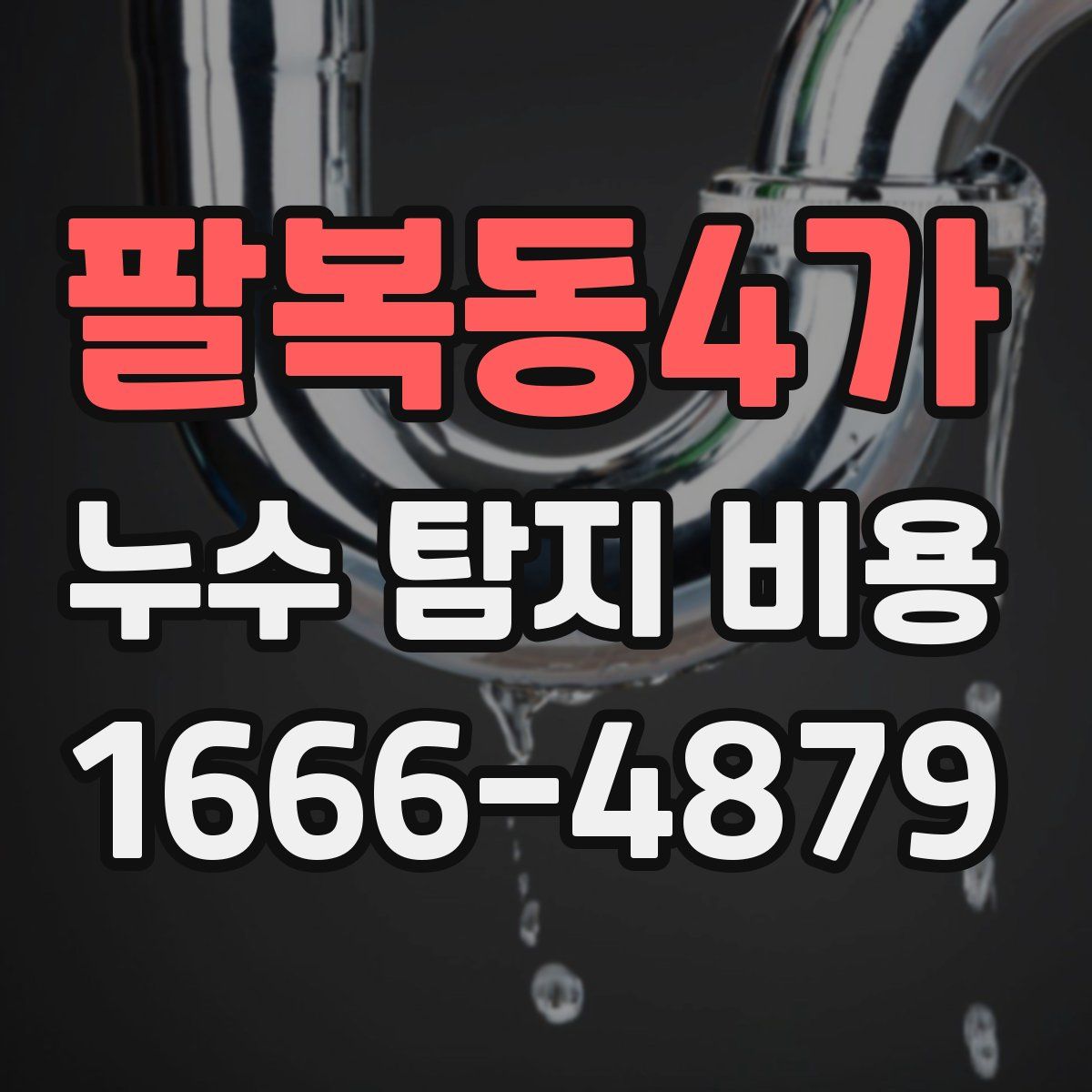 팔복동4가 누수 탐지 비용