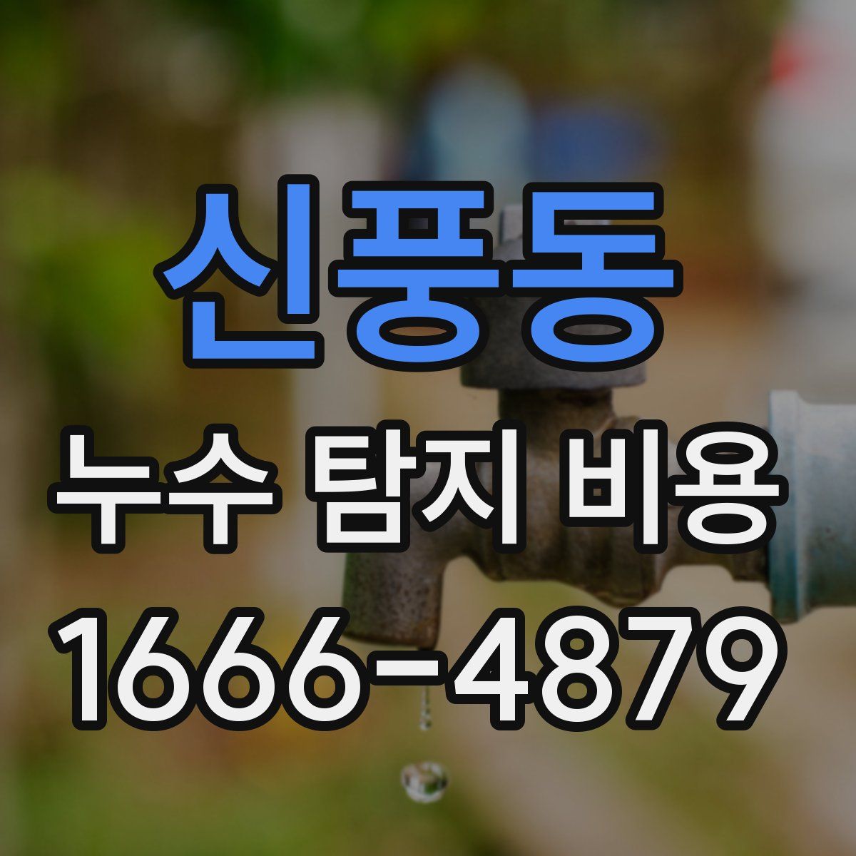 신풍동 누수 탐지 비용