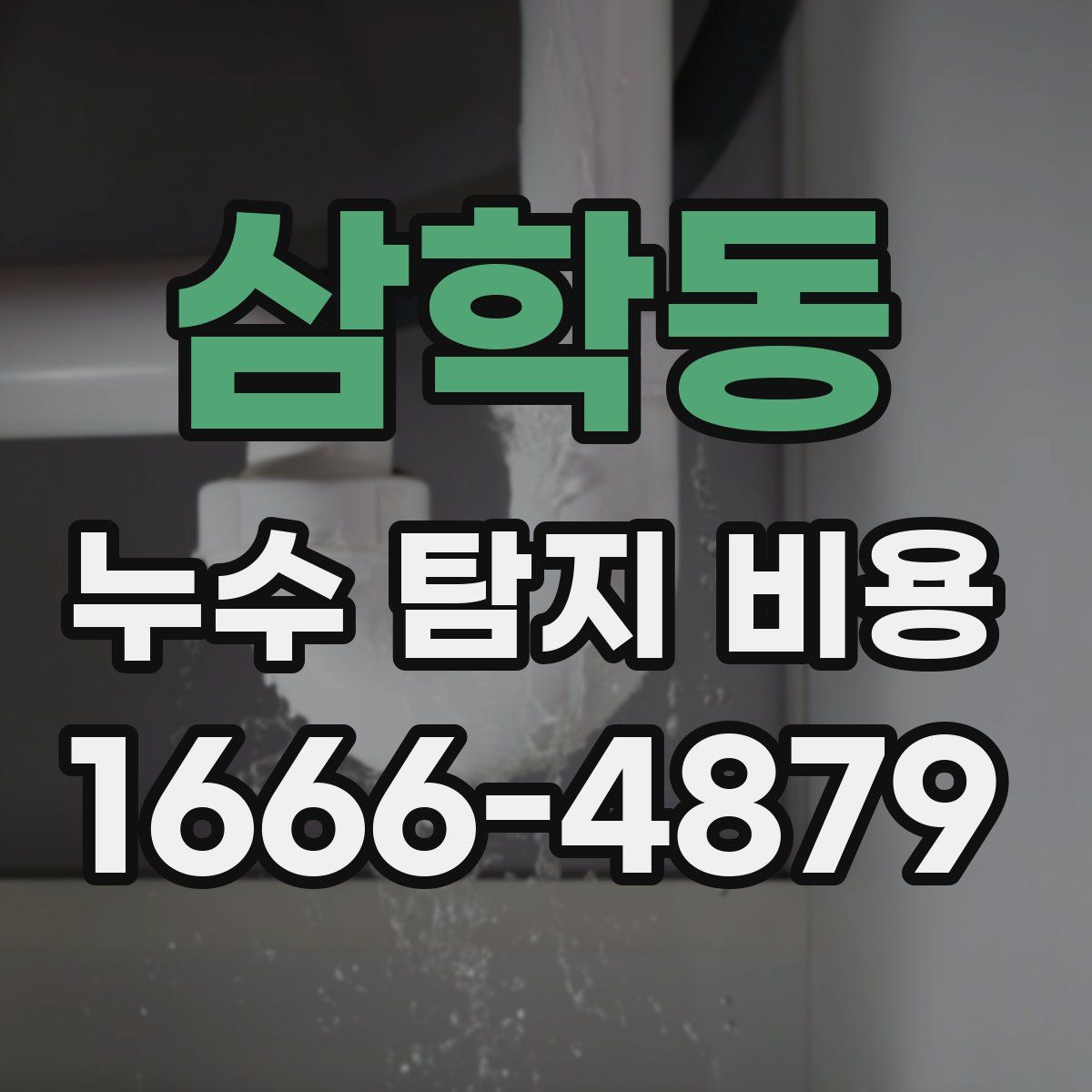 삼학동 누수 탐지 비용