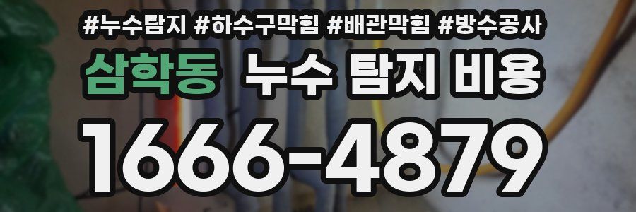 삼학동 누수 탐지 비용