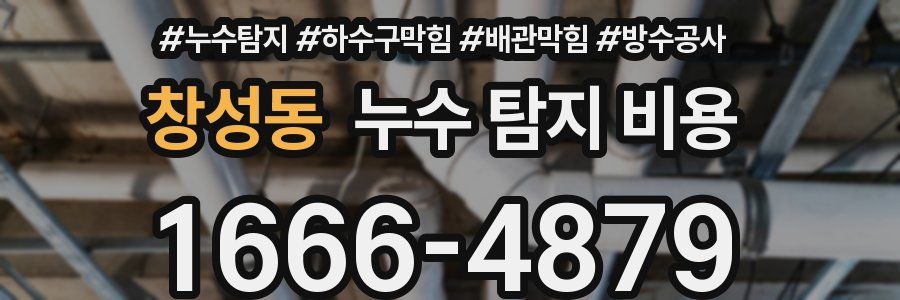 창성동 누수 탐지 비용