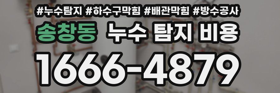 송창동 누수 탐지 비용