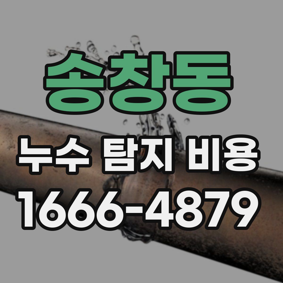 송창동 누수 탐지 비용